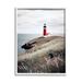 Stupell Industries Bb-433-Framed Red Lighthouse Landscape Framed On Wood Print Wood in Brown/Gray/Green | 20 H x 16 W x 1.5 D in | Wayfair