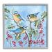 Stupell Industries ba-436-Framed Blue Jays on Winter Branch by Emma Leach Single Picture Frame Print on Canvas in Blue/Green/Red | Wayfair