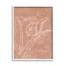 Stupell Industries Ba-279-Framed Nail On Leaf Doodle Framed On Wood by Lil' Rue Print Wood in Brown/White | 30 H x 24 W x 1.5 D in | Wayfair