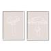 Stupell Industries A2-669-Framed Soft Minimal Mushroom Outlines Framed On 2 Pieces by Lil' Rue Print in Brown | 20 H x 16 W x 1.5 D in | Wayfair