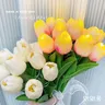 10 pezzi tulipani con luce a LED tulipano fiori artificiali lampada da tavolo simulazione tulipani