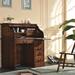 Wildon Home® Antaneisha 40.5" W Rectangle Secretary Desk w/ Hutch Wood in Brown | 45 H x 40.5 W x 24 D in | Wayfair