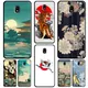 Coque de téléphone Samsung Style japonais Art japonais étui pour Galaxy J7 J5 2017 A3 A5 J1 2016