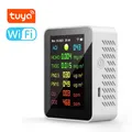 Tuya-Compteur de qualité de l'air WiFi 7 en 1 PM2.5 PM10 oxyde de carbone dioxyde de carbone