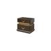 Rosdorf Park Kiawna Nightstand Wood/Metal in Brown | 23.62 H x 27.87 W x 18.07 D in | Wayfair D26C6F0FA11645B481D1B8F38EC446F3