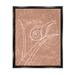 Wrought Studio™ Nail on Leaf Doodle Framed Floater Canvas Wall Art by Lil' Rue Canvas in Brown/White | 21 H x 17 W x 1.7 D in | Wayfair