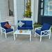 Gracie Oaks Myrtlene 4 - Person Outdoor Seating Group w/ Cushions, Metal | Wayfair 84D6845D997045689E8608F005F27D9A