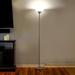 Winston Porter Crissman 72" LED Torchiere Floor Lamp Metal in Gray | 72 H x 6 W x 7 D in | Wayfair 30A9A5D5D4A442A1B2BD72744C896CB9