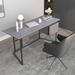 Inbox Zero Rioux Desk Wood/Metal in Black/Brown/Gray | Wayfair F7B8A6749E374624AF67F276819AC55E