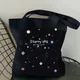 Sac à provisions Starry Sky pour femme grand sac en toile décontracté sac à provisions portable