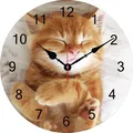 Horloge murale chat de compagnie design moderne salon chambre à coucher décoration de bureau