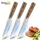 Forged Meat Cleaver Kitchen Knifes 5CR15 Stainless Steel Japanese Santoku Knife Chef Utility Slicing