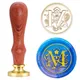 Europe Retro Sealing Wax Stamp Head 26 A-Z Initial Letters Seals Stamp Set Tools Post Decor Wood