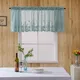 Modern Lace Jacquard Window Curtain Valance Lace Hem Coffee Short Curtain for Cabinet Door Bedroom