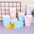 Boîte à pop-corn révélateur de genre pour garçon ou fille boîte à bonbons pour fête préChristophe