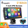 Podofo 7 inch Screen Carplay MP5 Portable Smart Player Supports Android Auto With Aiplay Bluetooth