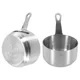 Stockpots Sauce Pan With A Hanging Hole 1pcs 60-100ml Kitchen Long Handle Milk Pot Stainless Steel