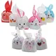 25pcs/lot Long Bunny Rabbit Ears Cookies Bags Candy Biscuit Packaging Bag Wedding Candy Gift Bags