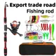 ABS Travel Fishing Gear Set Long Casting Spinning Fishing Reel Ultralight Carbon Rod Fishing Tackle