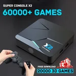 KinHank-Super Console X2 Consoles de Jeux Vidéo Portables 4K 60000 Jeux Rétro 70 ÉLiban ateurs