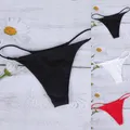Maillot de bain pour femmes culotte taille basse culotte de plage culotte tanga brésilienne