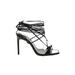Schutz Heels: Black Print Shoes - Women's Size 9 - Open Toe