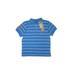 U.S. Polo Assn. Short Sleeve Polo: Blue Print Tops - Kids Boy's Size 7