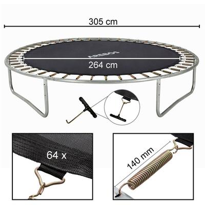Trampolin Sprungmatte  264 cm fr Trampoline mit  305 cm, 64 sen und 140 mm Federlnge Image