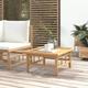 Gartentisch,Terrassentisch,Gartenmöbel,Balkontisch 65x55x30 cm Bambus VMEC212717 Maisonchic