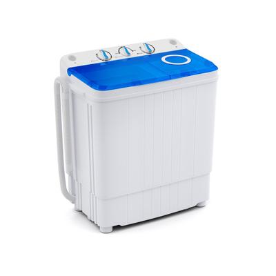 Costway 17.6 lbs Portable Washing Machine with Drain Pump-Blue