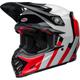 Bell Moto-9S Flex Hello Cousteau Stripes Motocross Helm, schwarz-weiss-rot, Größe S