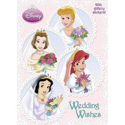 Wedding Wishes Disney Princess Glitter Sticker Book