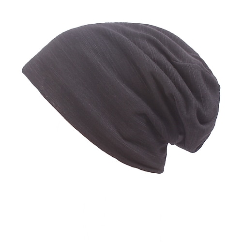 Unisex Beanie Mütze Schwarz Kaffee Baumwolle Reise Strand Design Outdoor Urlaub Glatt Image