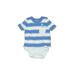 Baby Gap Short Sleeve Onesie: Blue Stripes Bottoms - Size 3-6 Month