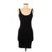 Guess Casual Dress - Bodycon Scoop Neck Sleeveless: Black Solid Dresses - Women's Size Medium