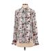 Rachel Roy Collection Long Sleeve Blouse: Ivory Plaid Tops - Women's Size 4