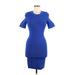 Torn by Ronny Kobo Casual Dress - Sheath: Blue Dresses - Women's Size Medium