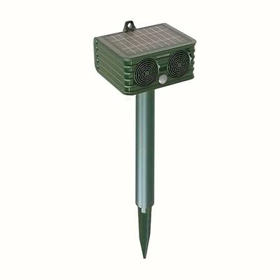 Solar Camping Burglar Alarm – Outdoor Ultrasonic Animal Repeller with Motion Detection and Light-Sound Alert