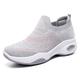 Women's Sneakers Slip-Ons Pink Shoes Flyknit Shoes Platform Sneakers Outdoor Daily Color Block Wedge Heel Sporty Casual Running Mesh Loafer Black Pink Purple