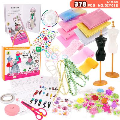 Children's Clothing Design Sewing Set for 6-12 Year Old Girls Enlightenment DIY Handmade Creative Production of Children's Clothing Toys