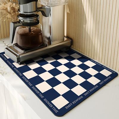 Coffee Mat, Coffee Maker Mat for Countertops, Absorbent Dish Drying Mat for Kitchen Counter, Under Coffee Maker Coffee Machine Coffee Pot Espresso Machine Dish Rack