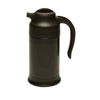 Service Ideas FS7BL SteelVac 7/10 liter Vacuum Carafe w/ Twist Top & Stainless Liner - Black