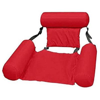 Foldable Pool Seat Floating Chair Inflatable Lounge Chairs Inflatable Water Hammock Lake Float Bed Lazy Seat for Swimming Pool