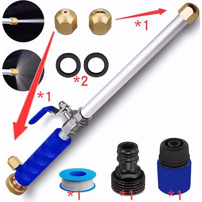 2023 Upgraded Jet Nozzle for Garden Hose Power Washer Wand Hydro Jet High Pressure Washer Tools with 2 Different Nozzles and Hose Quick Connectors