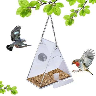 Bird Feeder with Camera, Bird Watching Camera HD 1080P Night-Version Video Camera, WiFi Hotspot Remote Connection with Mobile Phone for Outdoor Bird Watching, Capture Photos