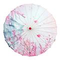 Silk Cloth Parasol (33-inch Peony) - Chinese Japanese Style Paper Umbrella - For Weddings And Personal Sun Protection Asdf Christmas