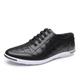 Men's Oxfords Dress Shoes Plus Size Comfort Shoes Business Casual Office Career PU Lace-up Black White Blue Summer Spring Fall