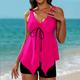 Women's Swimwear Tankini Normal Swimsuit 2 Piece Plain Sports Beach Wear Bathing Suits