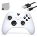 Microsoft Wireless Robot White Xbox Controller Bundle - Like New With Charging Cable BOLT AXTION