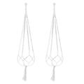 npkgvia Hanging Planters for Indoor Plants Macrame Plant Hanger 2PCS Plant Hanger Flower Pot Cotton Rope Wall Plant Holder Indoor Home Decor Hanging Baskets for Plants Hanging Pots for Plants Indoor